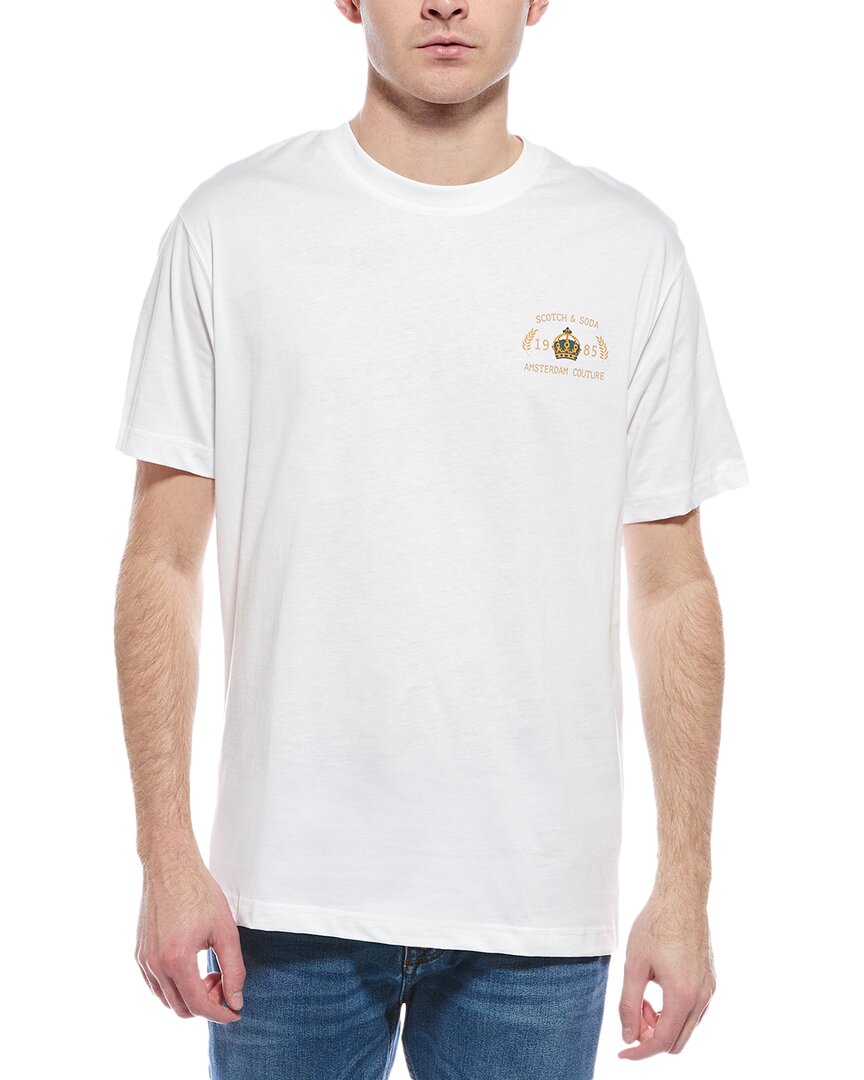 Scotch & Soda Graphic T-shirt In White