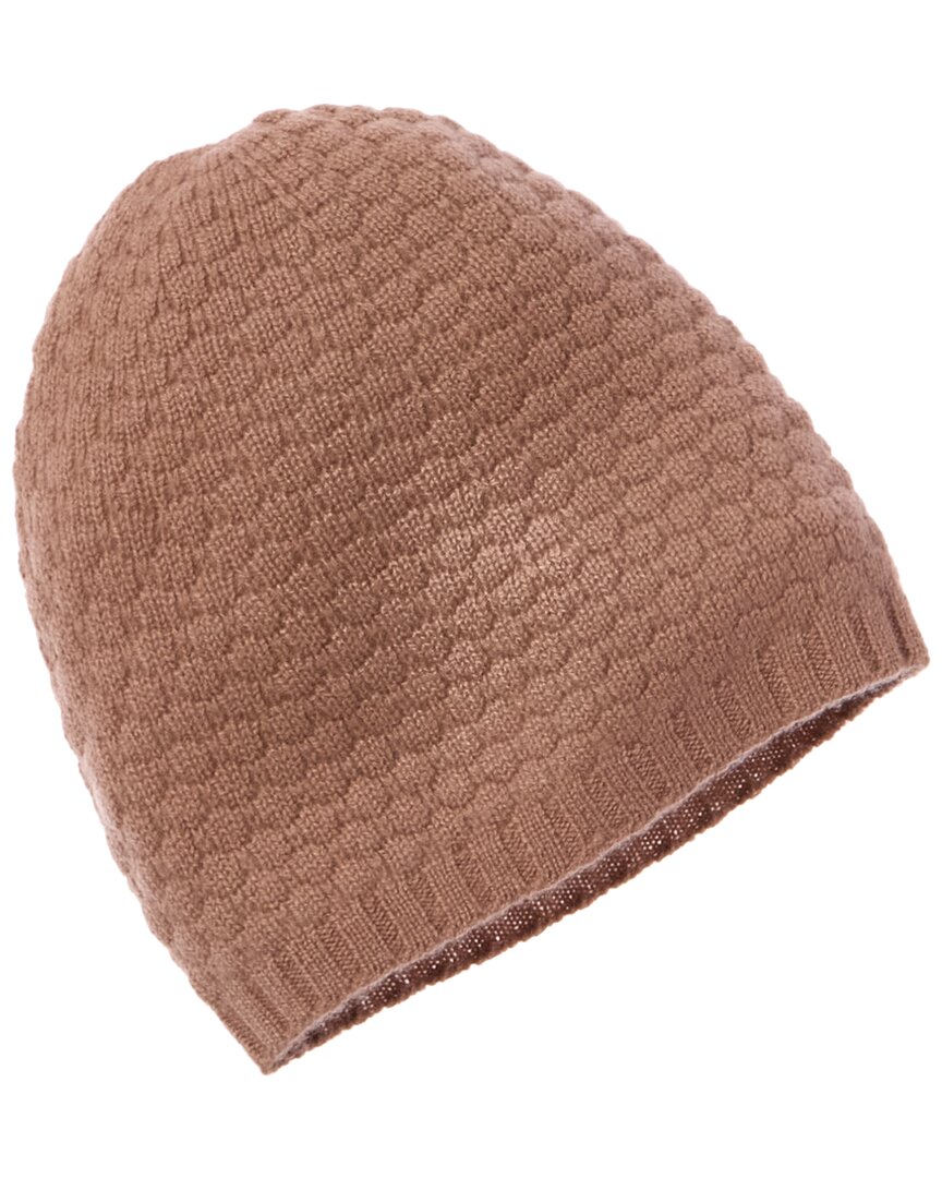HANNAH ROSE HANNAH ROSE RAISED DIAMOND STITCH CASHMERE HAT