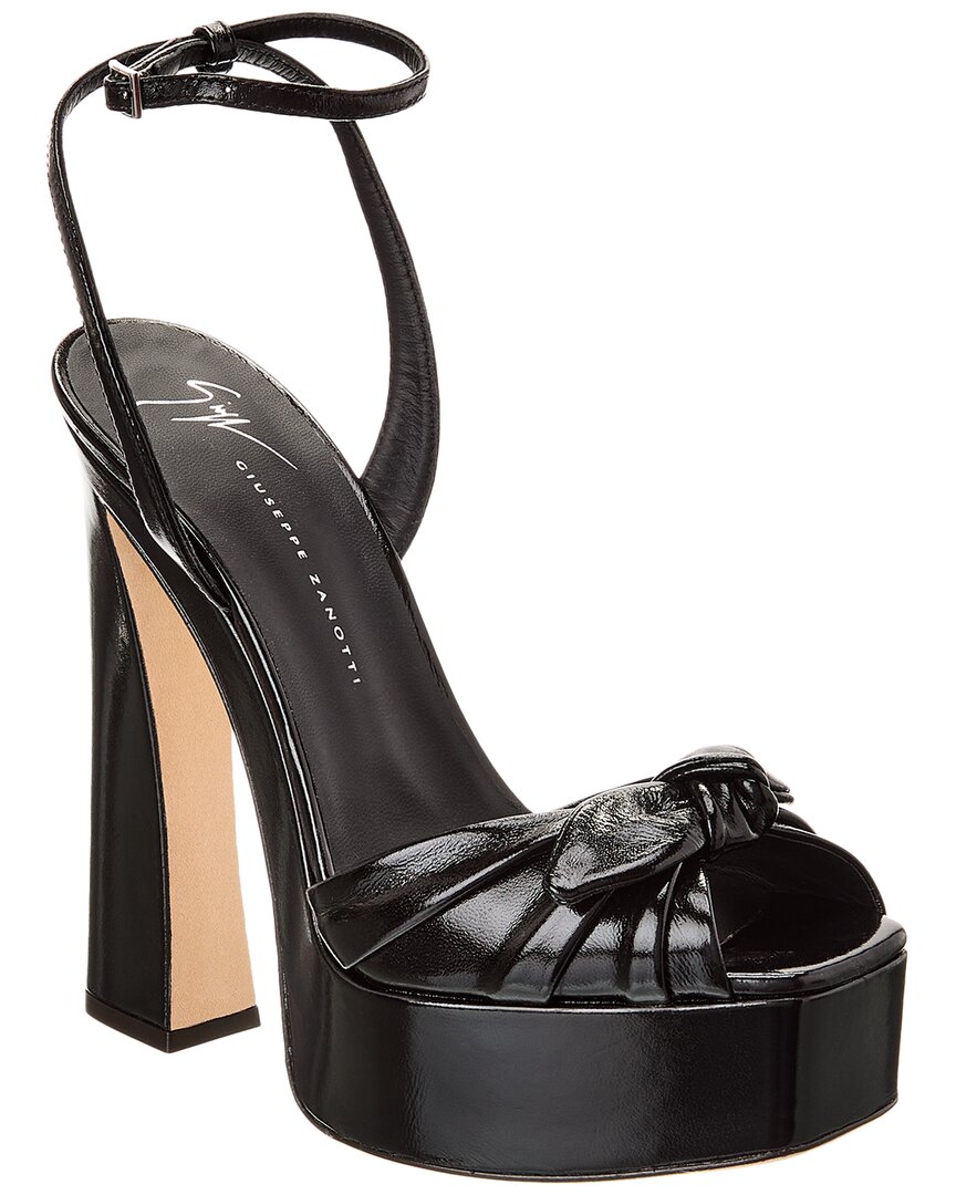 GIUSEPPE ZANOTTI GIUSEPPE ZANOTTI GABRIIELA WEDGE 145 LEATHER PLATFORM SANDAL
