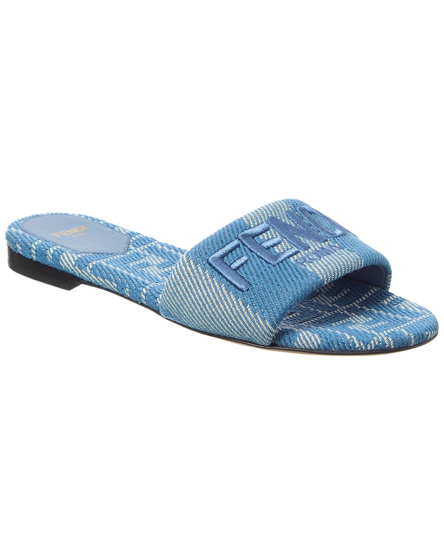 FENDI FENDI SIGNATURE JACQUARD SANDAL