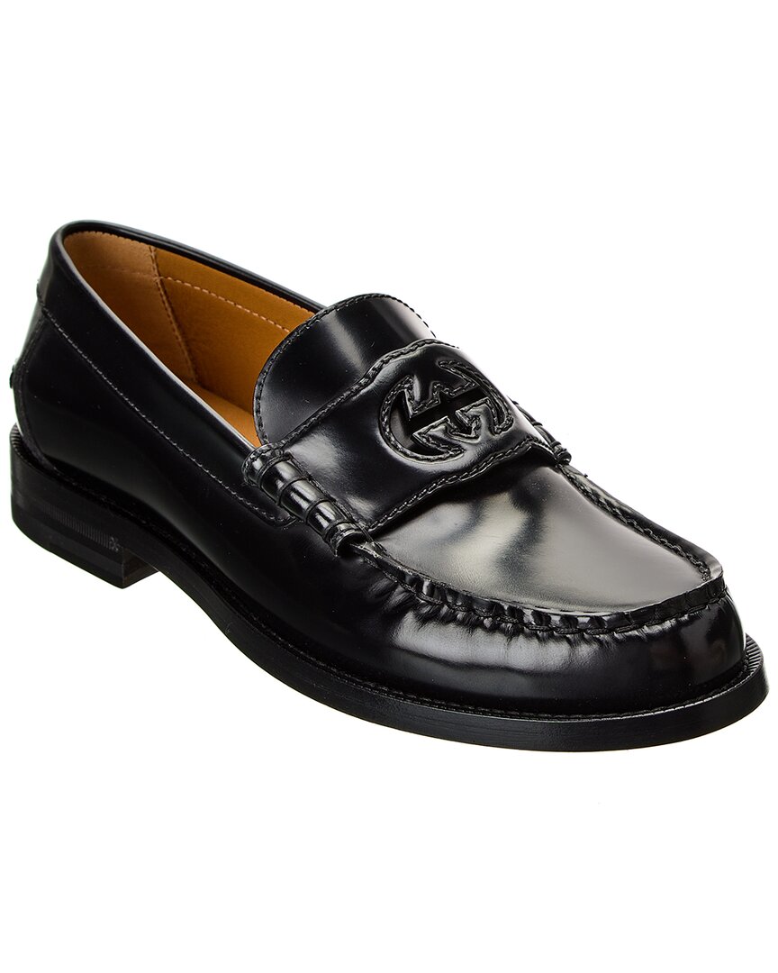 Gucci Interlocking G Leather Loafer