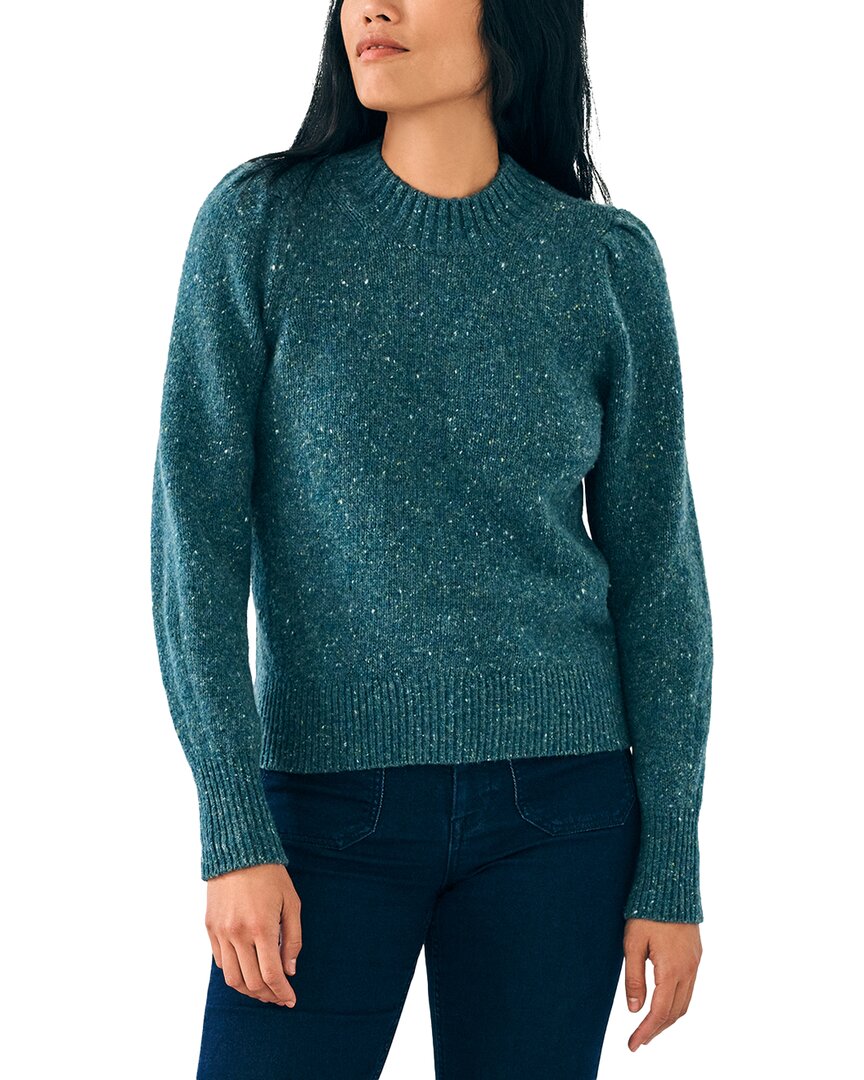 Faherty Boone Wool & Alpaca-blend Sweater In Blue