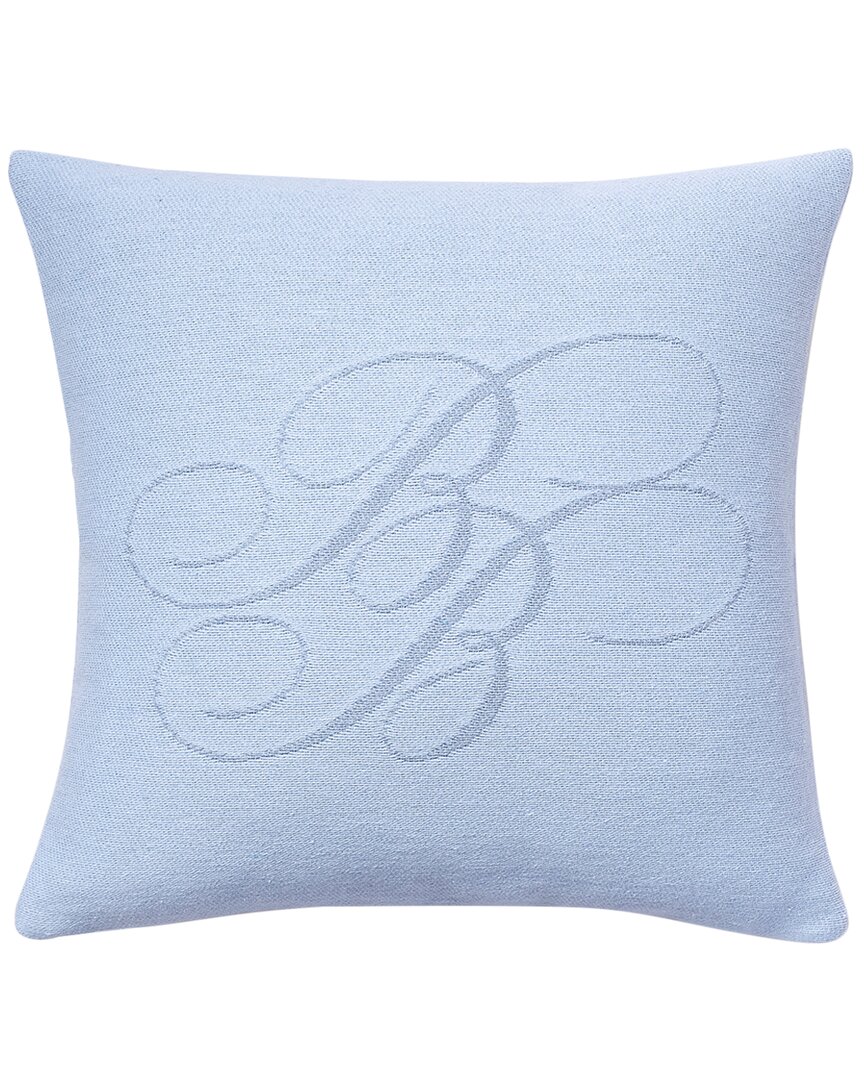 Brooks Brothers Chambray Monogram Accent Pillow