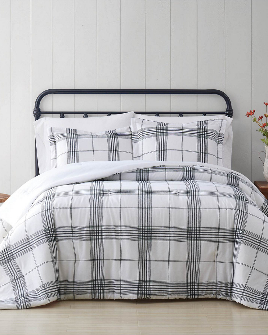 Cottage Classics Cottage Plaid Comforter Set In Black