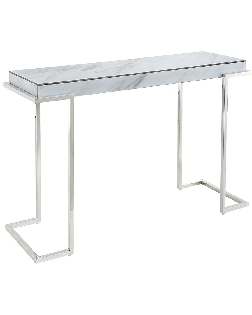 Camden Isle S Aldon Console Table In Silver