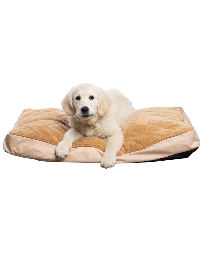 Modern Threads Orthopedic Memory Foam Soft Plush Pillow Bed In Beige