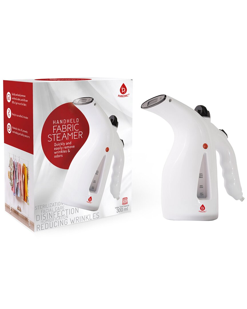 Pursonic Handheld Fabric Steamer In White